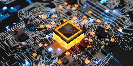 Futuristisches Hightech-Computer-Netzwerkkonzept mit KI Futuristisches Hightech-Computer-Netzwerkkonzept mit KI